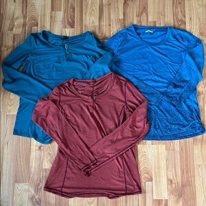 Marmot Women's Long Sleeve Tops - Teal, Blue, Maroon